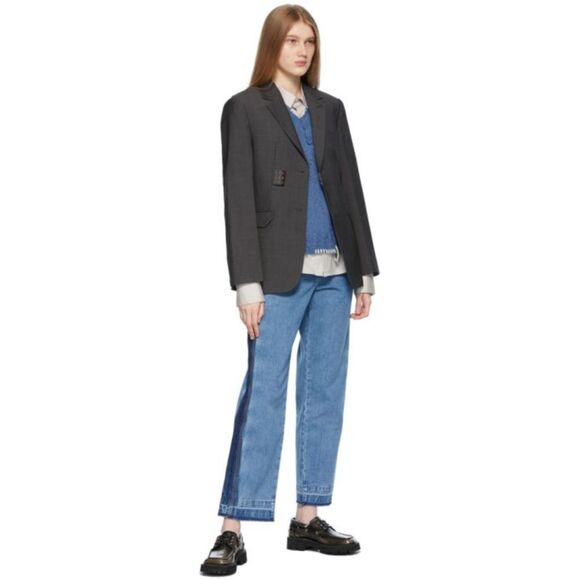 🎀 SSENSE ADER error workch blue jeans straight jeans nwot - Picture 15 of 16